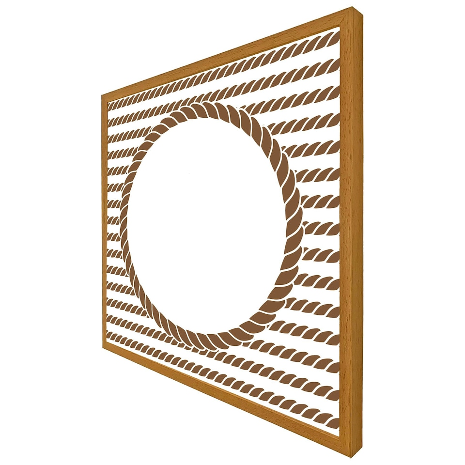 image 1 of Rope border (Picture Frame) Brown | XL