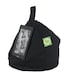 image 4 of Bean Lazy Black Tablet eReader and Book Mini Bean Bag