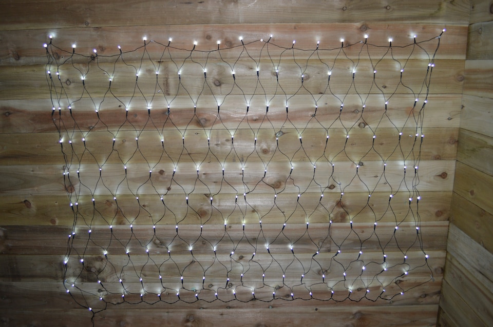 image 1 of Premier 3.5m x 1.2m 360 LED Multi Action Christmas Net Window Light - Cool White
