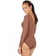 image 2 of Womens long sleeved body with round neck | Brown | brown | 1