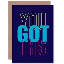 Bold Affirmation You Got This Good Luck Card