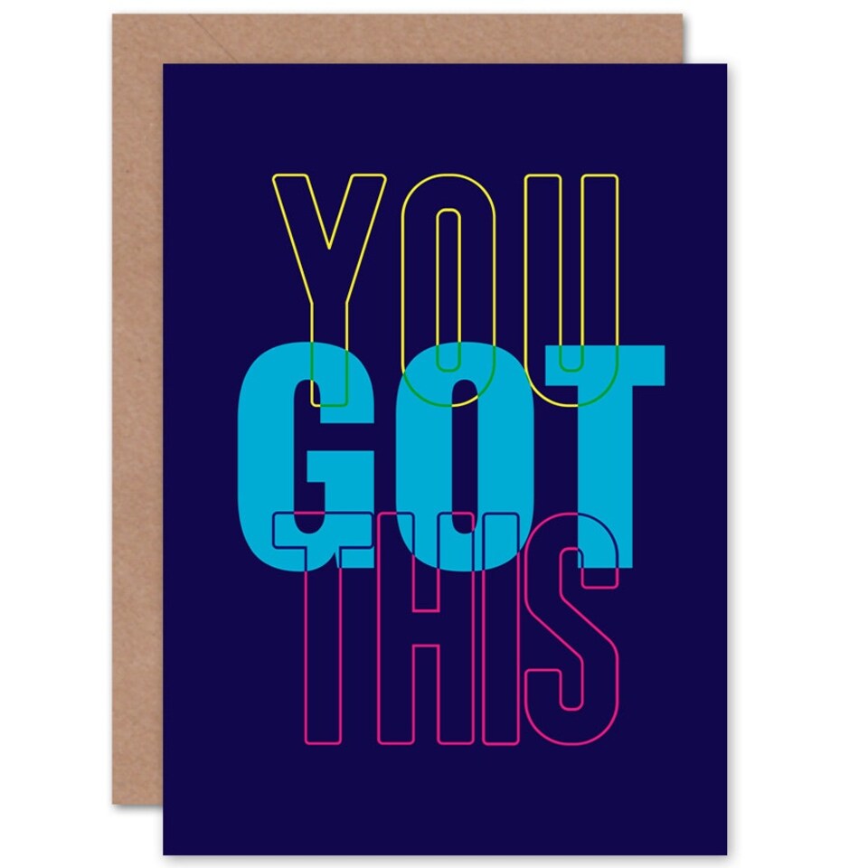 image 1 of Bold Affirmation You Got This Good Luck Card