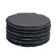 image 1 of Argon Tableware Round Slate Coasters - 10cm - Pack of 6