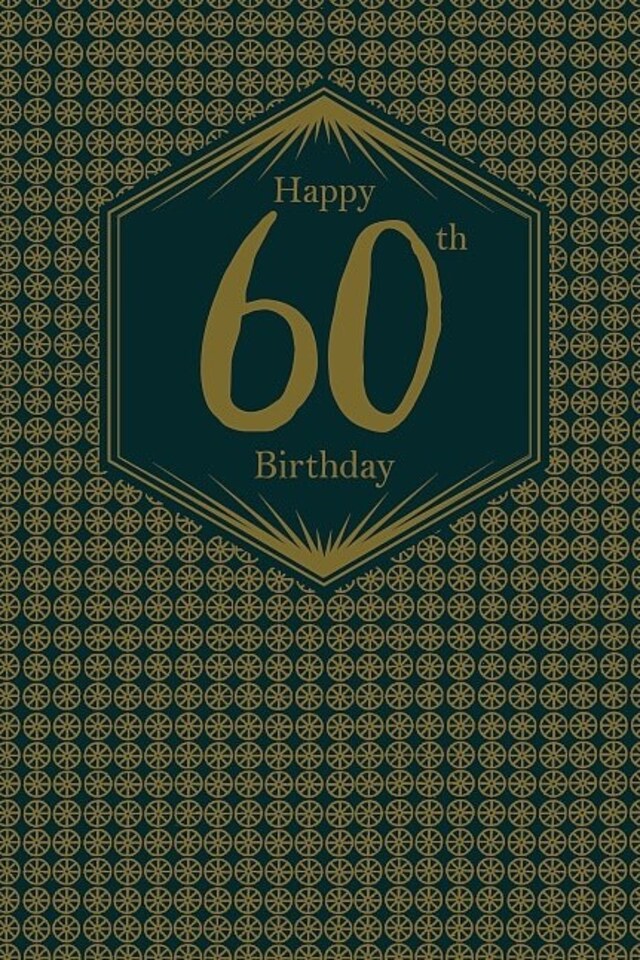 image 1 of Sixty Men's 60th Birthday Card with Gold Foil