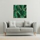 image 2 of Tropical Leaves on Black (Canvas Print) 114 x 114 x 4cm