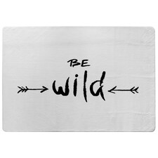 Be Wild Inspirational Quote Rug | Multi