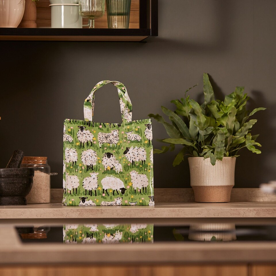 image 1 of Ulster Weavers Woolly Sheep PVC Bag - Small Green