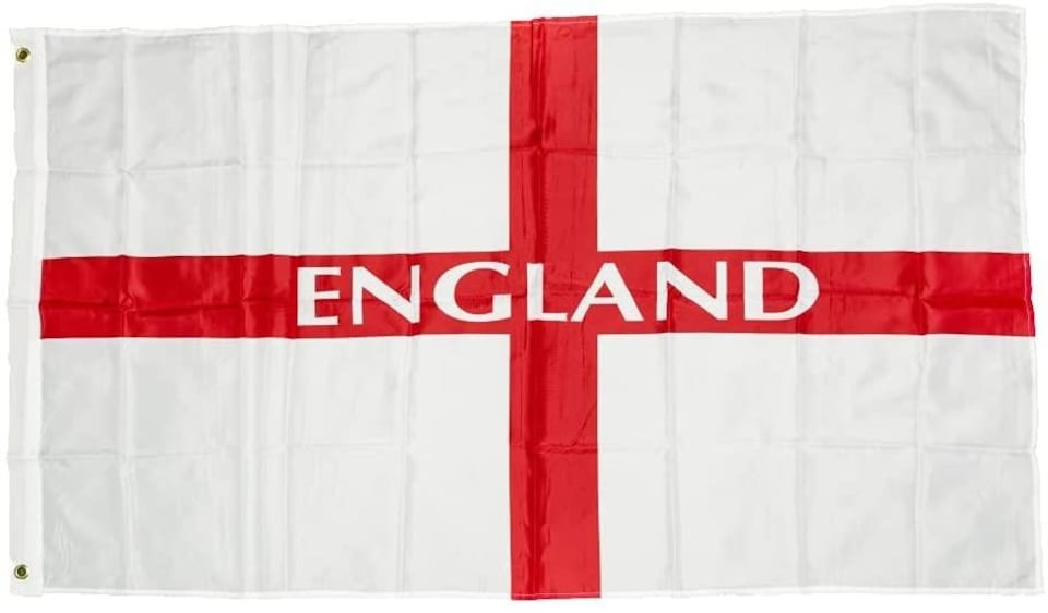 image 1 of 5ft x 3ft England Printed St George Cross National Flag Sporting Events Pub BBQ Decorations | Multi