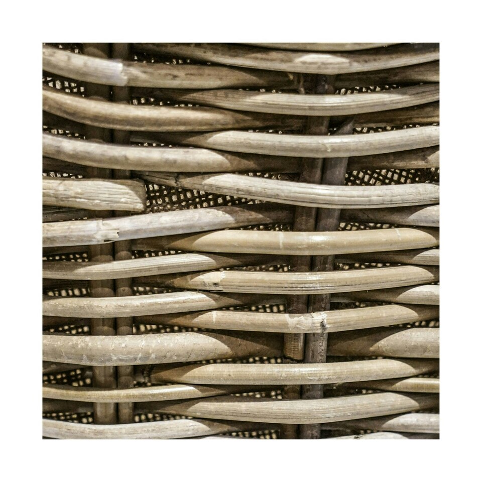 image 1 of Wicker Log Basket Oval Lined N/A