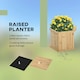 image 7 of Outsunny Wooden Garden Planter & Bench Combination Garden Raised Bed Natural