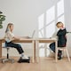 image 6 of HOMCOM Foot Rest Adjustable Height and Angle Home Office Footstool Black 