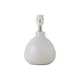 image 3 of Tuscan - White Ceramic Lamp with White Shade | White | White | Medium | 1