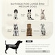 image 3 of PawHut Dog Sofa w/ Legs, Water-Resistant Fabric for Large, Medium Dogs - Grey