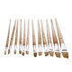 image 2 of 12pc Jumbo Flat Artist Brushes Wooden Handles Paint Brush Model Crafts