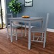 image 2 of Vida Designs Yorkshire 2 Seater Dining Set 3 Piece Table & Chairs, Grey