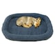 image 2 of HugglePets Sheepskin Washable Pet Bed Grey | L