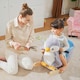 image 2 of HOMCOM Animal Baby Rocking Horse Penguin Plush Musical Button w/32 Songs Wood