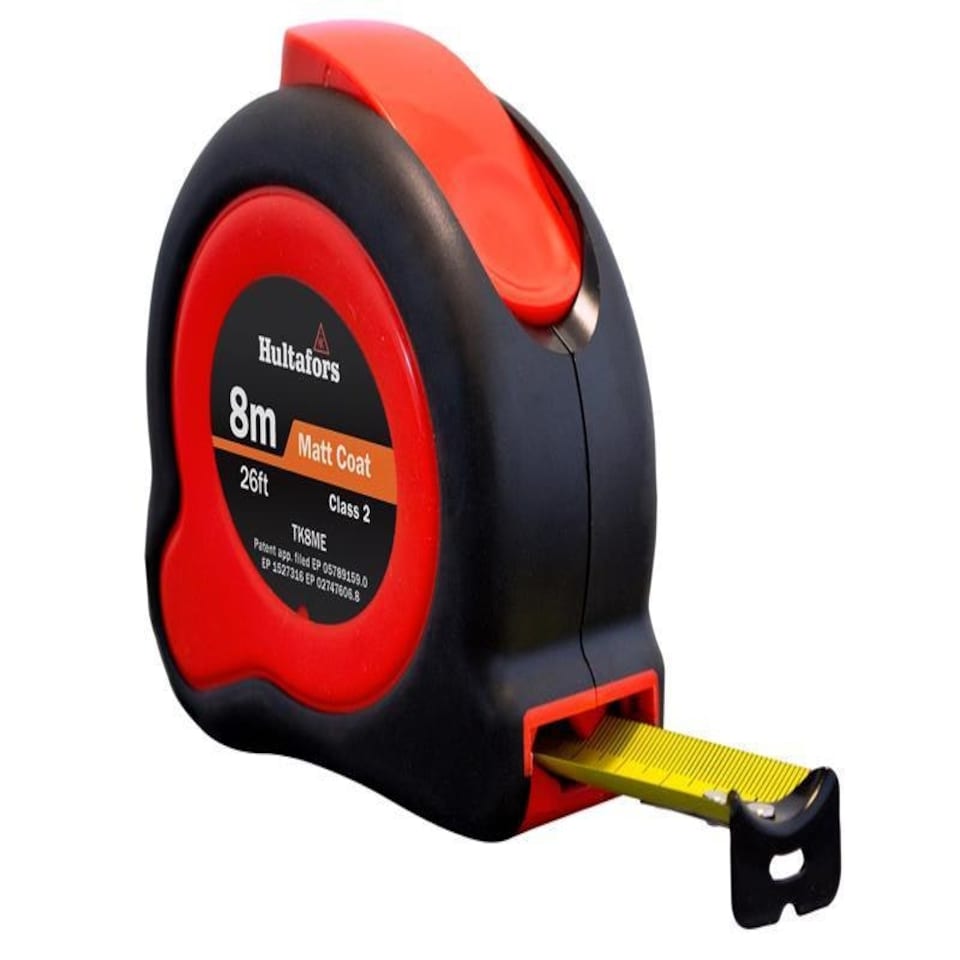 Hultafors TKC8ME Tuf-Lok Pocket Tape 8m/26ft (Width 25mm)