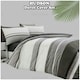 image 5 of VELVETIO Hudson Printed Duvet Cover Set Reversible Polycotton Easy Care Beddings Grey | Double