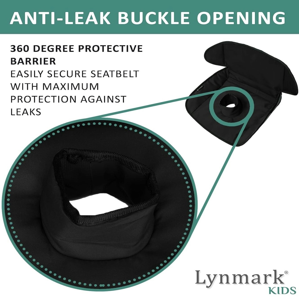 image 1 of Lynmark® Potty Training Car Seat Protector Cover for Spills, Nappy Leaks, and Accidents Black | 1 pack