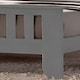 image 2 of 5ft King Size Grey Colour Finish Shaker Wood Wooden Bed Frame Bedstead High Foot End