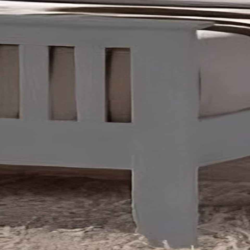 image 1 of 5ft King Size Grey Colour Finish Shaker Wood Wooden Bed Frame Bedstead High Foot End