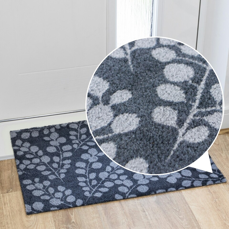 image 1 of JVL Mega Doormat - 50x75cm, Branches