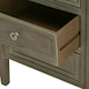 image 2 of The Serene Collection Three Drawer Bedside Table - Wood - L43 x W48 x H59 cm - Grey