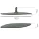 image 3 of SPARES2GO Lower Spray Arm for Zanussi ZDI ZDIS ZDS ZDT ZDTS ZSF Dishwasher (340mm)