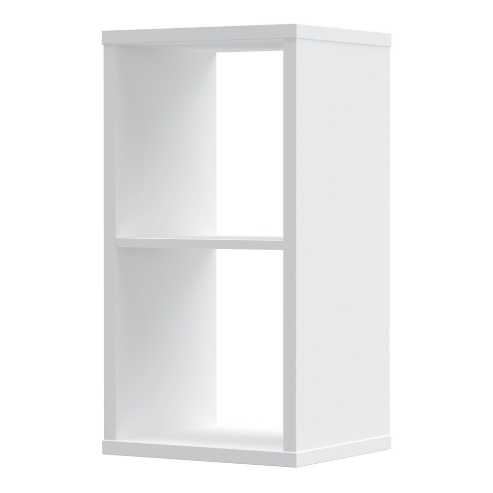image 1 of Mauro 1 Shelf Storage Unit in White High Gloss/White