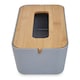 image 5 of Interiors by Premier Grey Bamboo Fibre Tissue Box, Rectangular Tissue Holder With Lift-off Lid & Cutout Opening, Tissue Paper Box