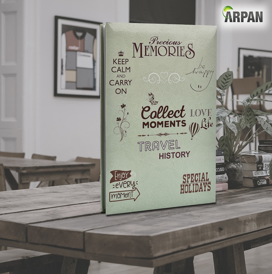 image 1 of ARPAN Slip In Memo Photo Album for 300 Photos 6x4" (10x15cm) – Picture Album with Clear Slip-In Pages for Family, Wedding & Travel Memories