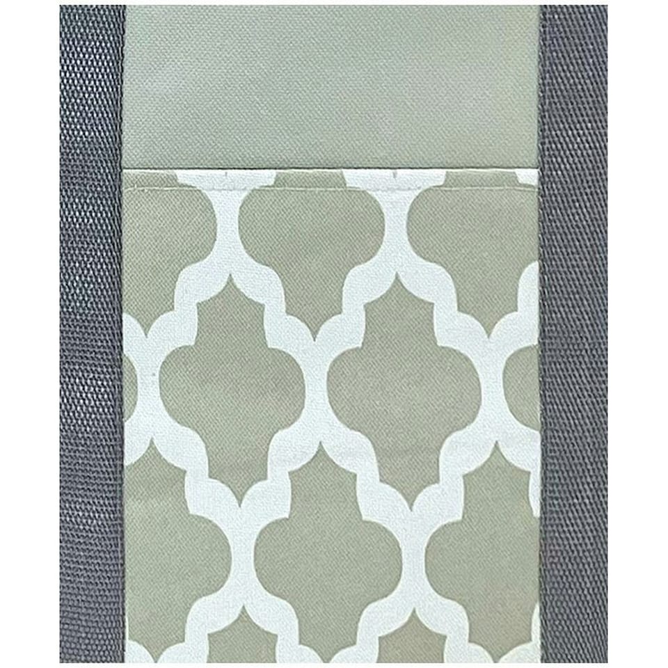image 1 of Home & Living Moroccan Cooler Bag - Grey/White - One Size (UTRW9026)