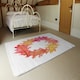 image 3 of Pink & Orange Autumn Reath (Rug) Multi | Small: 60x110cm