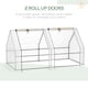 image 7 of Outsunny Mini Small Greenhouse with Steel Frame & PE Cover & Window