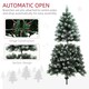 image 8 of HOMCOM 5ft Artificial Pine Christmas Tree with Pinecones, Steel Base