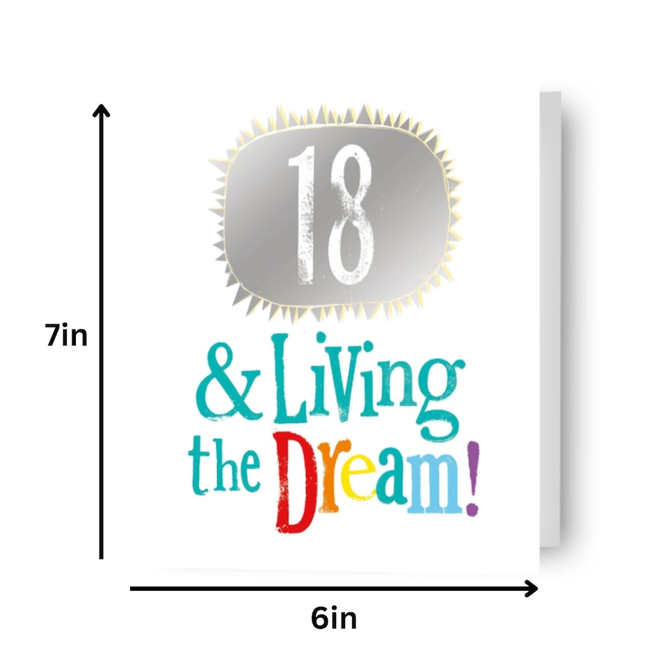 image 1 of Brightside Age 18 Birthday Card