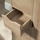 image 8 of HOMCOM Freestanding Bathroom Cabinet with 4 Drawers and Door Cupboard Natural