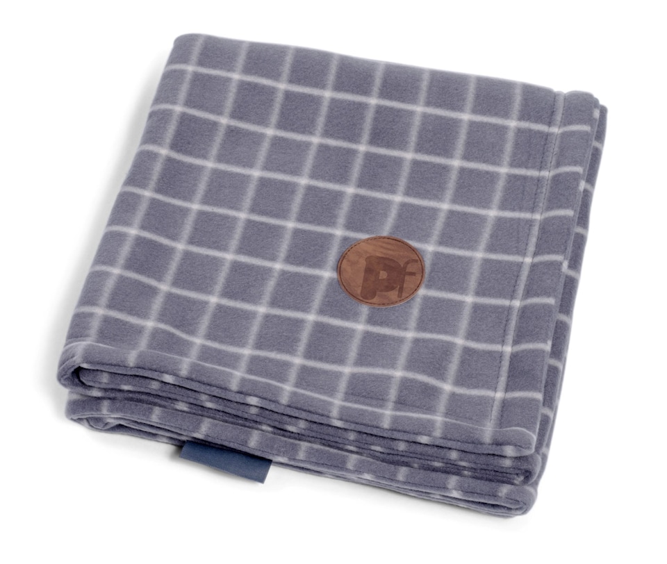image 1 of PETFACE GREY WINDOW PANE CHECK PET COMFORTER BLANKET