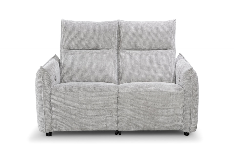 image 1 of Woven Chenille Grey 2 Seater Electric Recliner Sofa CARRERA