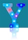 image 3 of Battery Operated RGB Letter   With Remote Control Letter Y