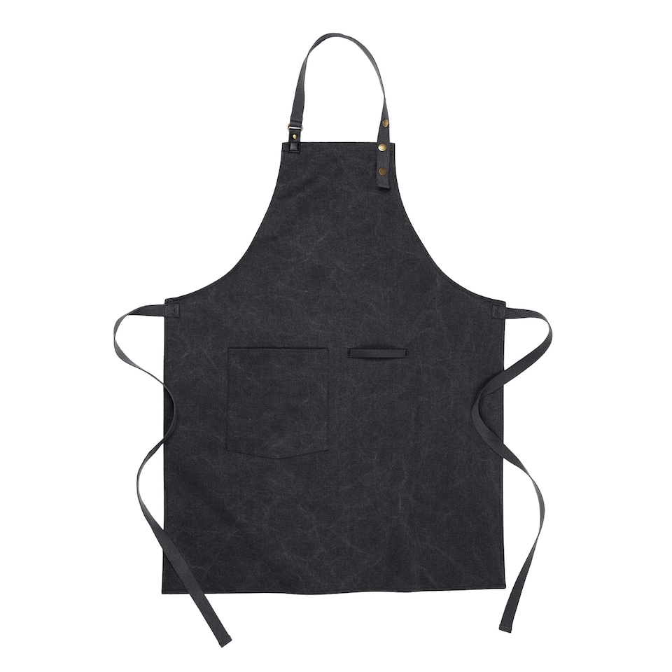 Vinga Tome Canvas Recycled Apron - Black - One Size Black