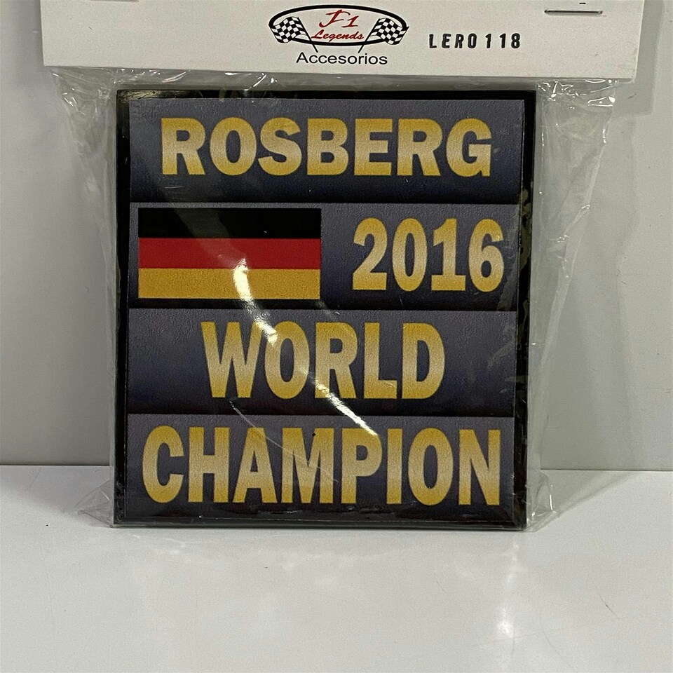 image 1 of Nico Rosberg World Champion 2016 F1 Board Signage 1:18 Cartrix RO118