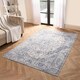 image 2 of OHS Vintage Print Washable Indoor Carpet Floor Rug, 120x170cm - Blue Blue | 120x170cm