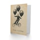 image 2 of Weird Vintage Collage Balloon Bike Gentleman Him Birthday Card