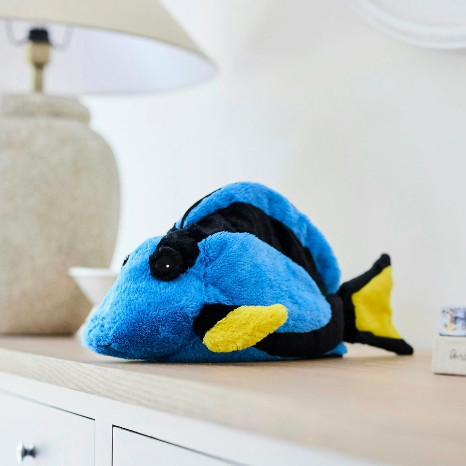 image 1 of Warmies Blue Tang Plush Microwaveable Weighted Cuddly Toy