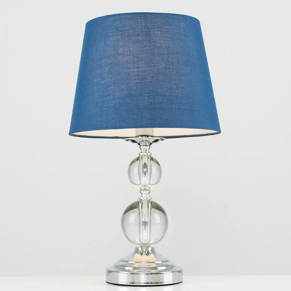 image 1 of ValueLights Gatto Silver Table Lamp Silver Shade