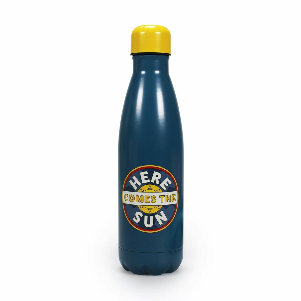 image 1 of Water Bottle Metal (500ml) - The Beatles (Here Comes)