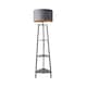 image 7 of ValueLights Hiru Grey 3 Tier Shelf Floor Lamp Grey Copper Shade | Grey