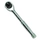 image 1 of 3/8" Drive Straight Ratchet 100 Teeth 3.6 Degree Increments Quick Release